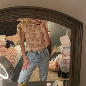 NWOT crochet top